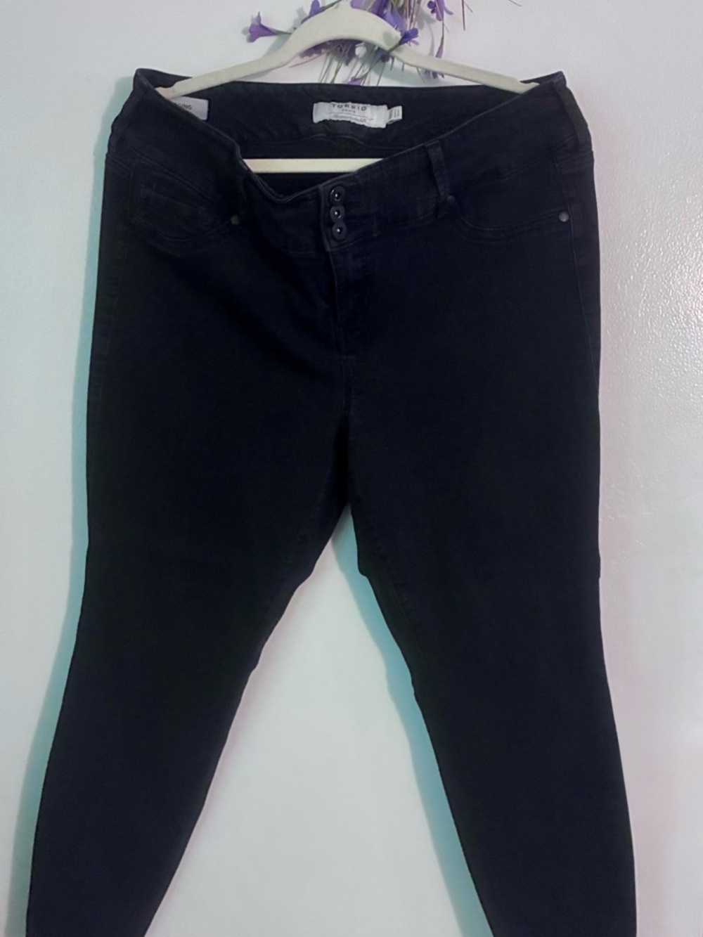 torrid Black High-Rise Skinny Jeans